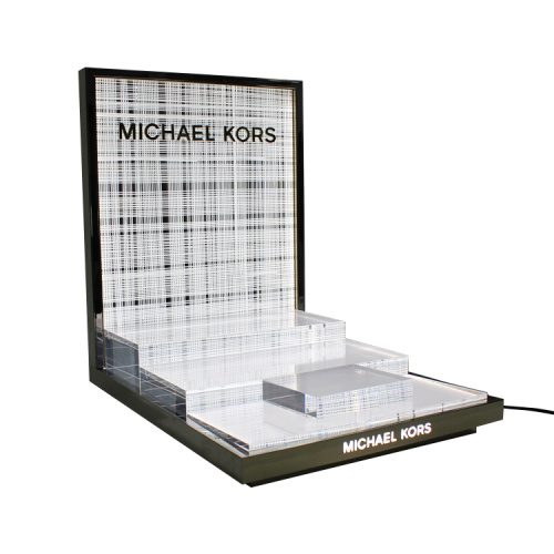 APEX Custom LED Transparent Acrylic Cosmetic Display Rack