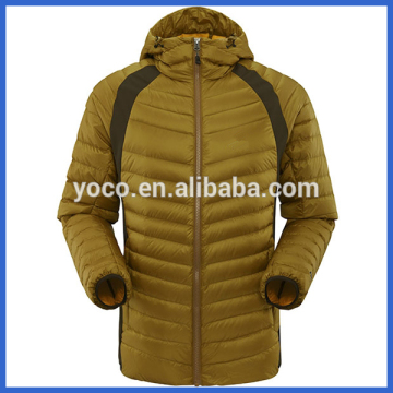 Mens goose down filled jacket