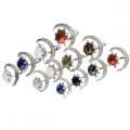 Gemstone Warding Rings Natural Stone 10 мм Cab Crystal Ring