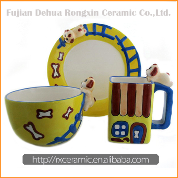 Promotional top quality fine china porcelain tableware set