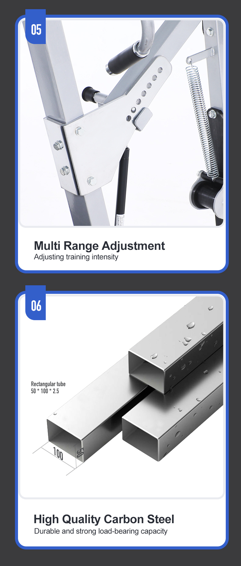 Lateral row fitness equipment
