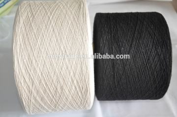 raw white low twsit recycled yarn for glove knitting hand knitting yarn fancy yarn hand knitting yarn