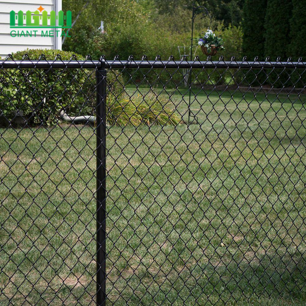 black chain link fence