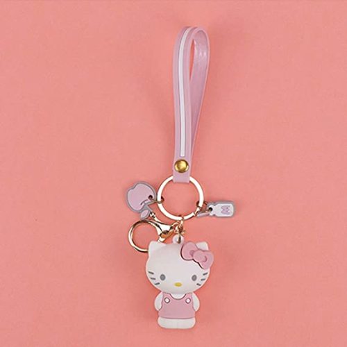 Porte-clés de dessin animé Hello Kitty Womens Bearse Charms