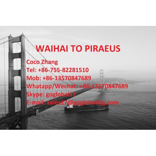 Jiangmen Waihai Sea Freight to Greece Piraeus