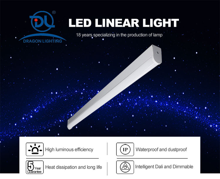 60W Aluminium Profile Housing LED Linear Batten Light