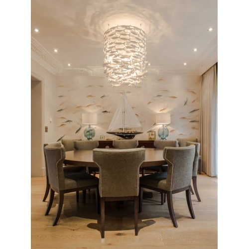 Customizable hotel lobby Fish Led Chandelier Lamp