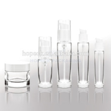 set of glass cosmetic jar & glass lotion bottle