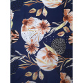 Dots Flower Rayon Challis 30S Air-jet Printing Fabric