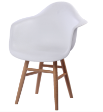 Modern eames dining armrest chair with footrest