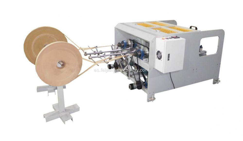 Máquina de fabricación de cuerdas para bolsas de papel