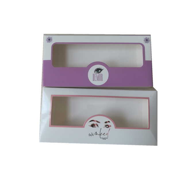 Cheaper custom printing pink private label eyelash packaging paper box