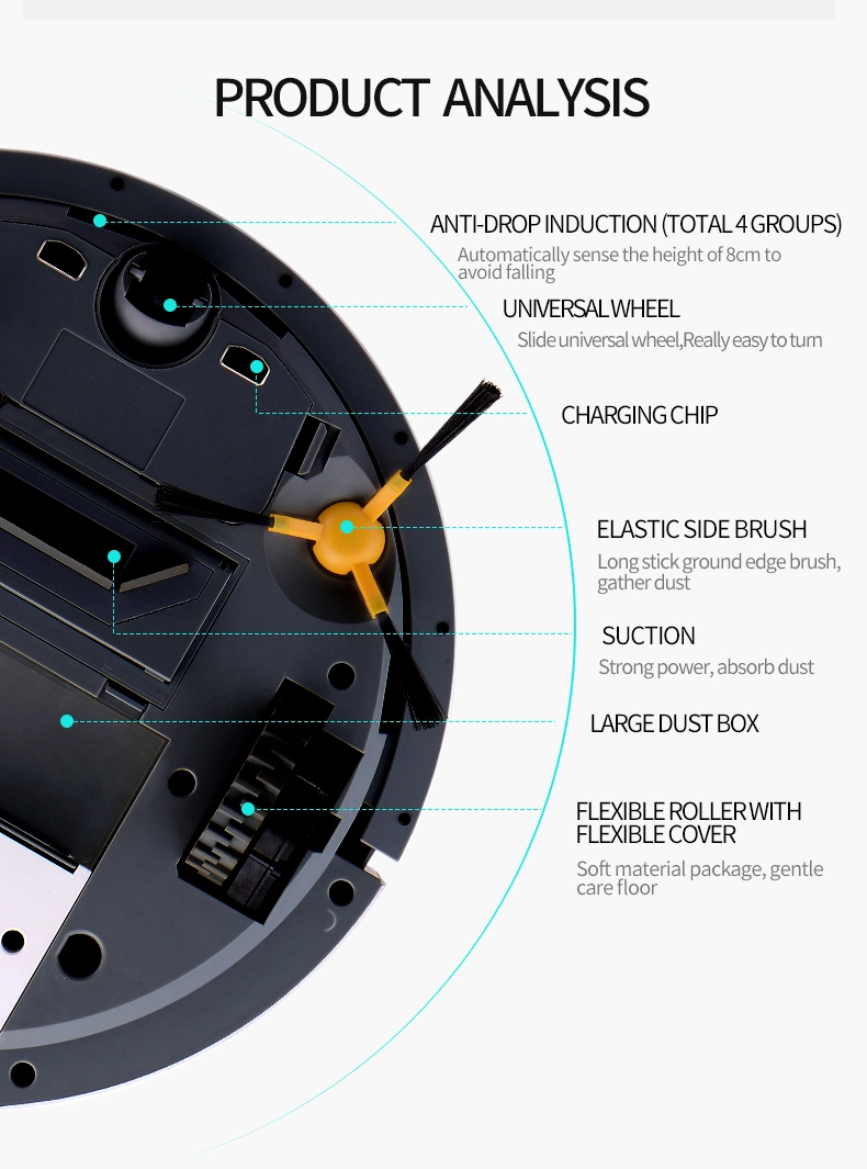 Home Smart Robotic Vacuum Cleaner Automatic Charging