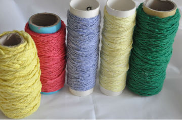 Cheap colorful OE regenerate cotton yarn for making carpet