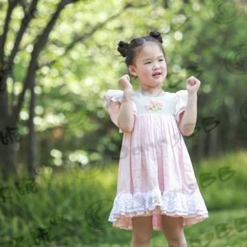 baby girl boutique flower easter dress