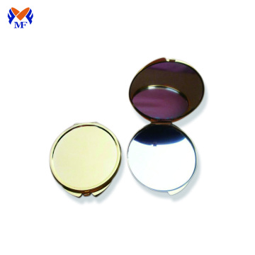 Personalized gold make up pocket mirror