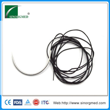 China Supplier Disposable Surgical Non-absorbable Silk Braided Sutures