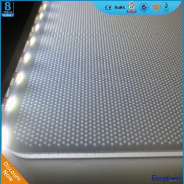 LED Flat Light Guide Plastic Sheet