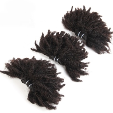 Reliable Hair Vendor 100% Unprocessed Raw Virgin Afro Kinky Remi Human Hair Weft
