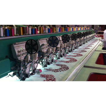 Coiling taping cording embroidery machine with horise hook Japan