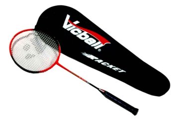 Customized logo high quality cheap carbon graphite lining badminton racket