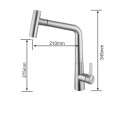 360-degree Rotary Pull Sink Kitchen Brushed Faucet