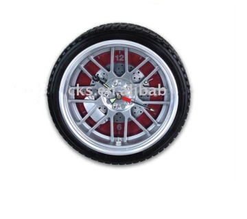 Fashion Tyre Shape Design Customized Home Decorative Wall Clock Gift