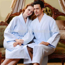100% Cotton Hotel Waffle Bathrobe, Unisex Soft Waffle Bathrobe