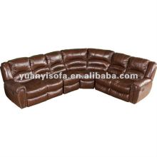 YRC1030 leather recliner sectional sofa, sectional reclining sofa, modern sofa