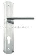 Solid Stainless Steel Lever handle with plate