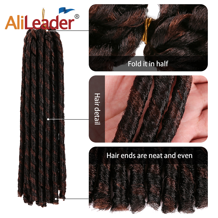 14 Inches Ombre Soft Faux Locs Dreadlocks Hair