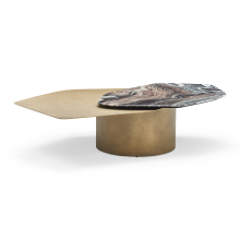 Exclusive High End Unique Shape Marble Coffee Table