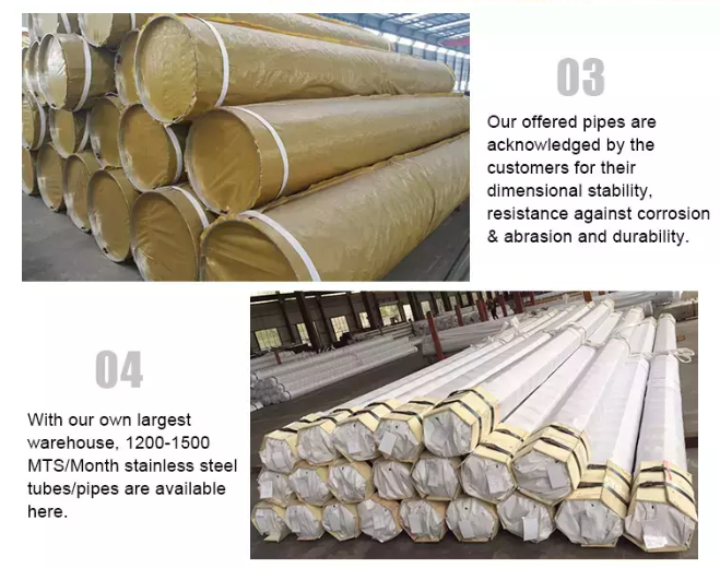 Baofeng Brand ASTM A312 316L Seamless Stainless Steel Pipe