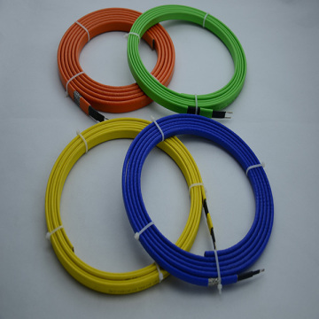 Braided self regulation heating cable water pipe guard