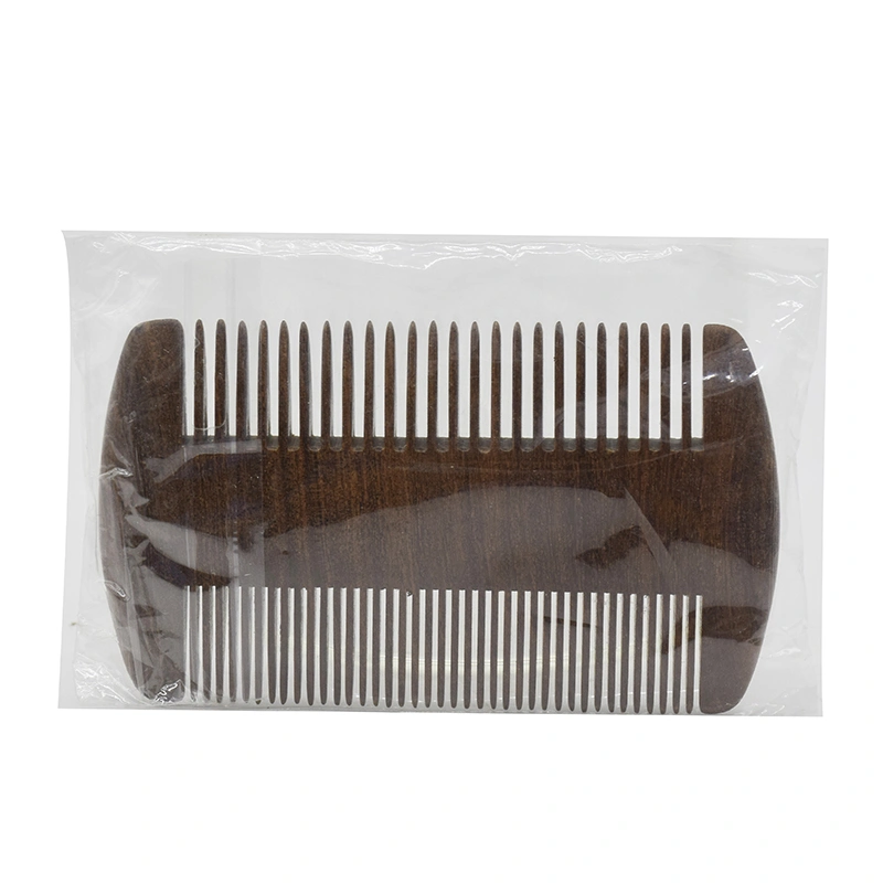 Wholesale Anti Static Wooden Beard Comb Wood Pocket Comb with Fine Teeth for Beard Support Custom Logo