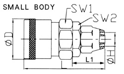 Quick coupler socket 20SP