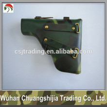 military camouflage leather gun pouch