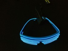 EL Wire Shutter Shade Sunglasses