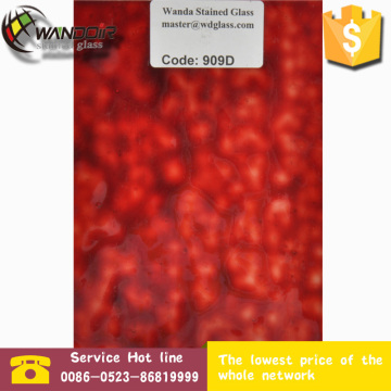 3mm chinese red spot stanied glass