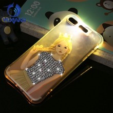 custom design bling incoming call light up case for huawei mate s cover soft
