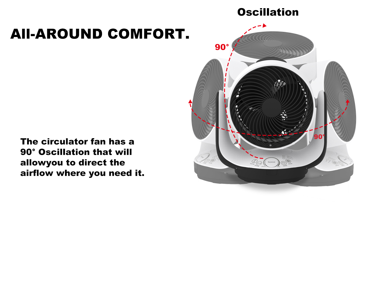 HTS-F116C Circulator Fan 3Dswing HTS-F116C Circulator Fan 3Dswing