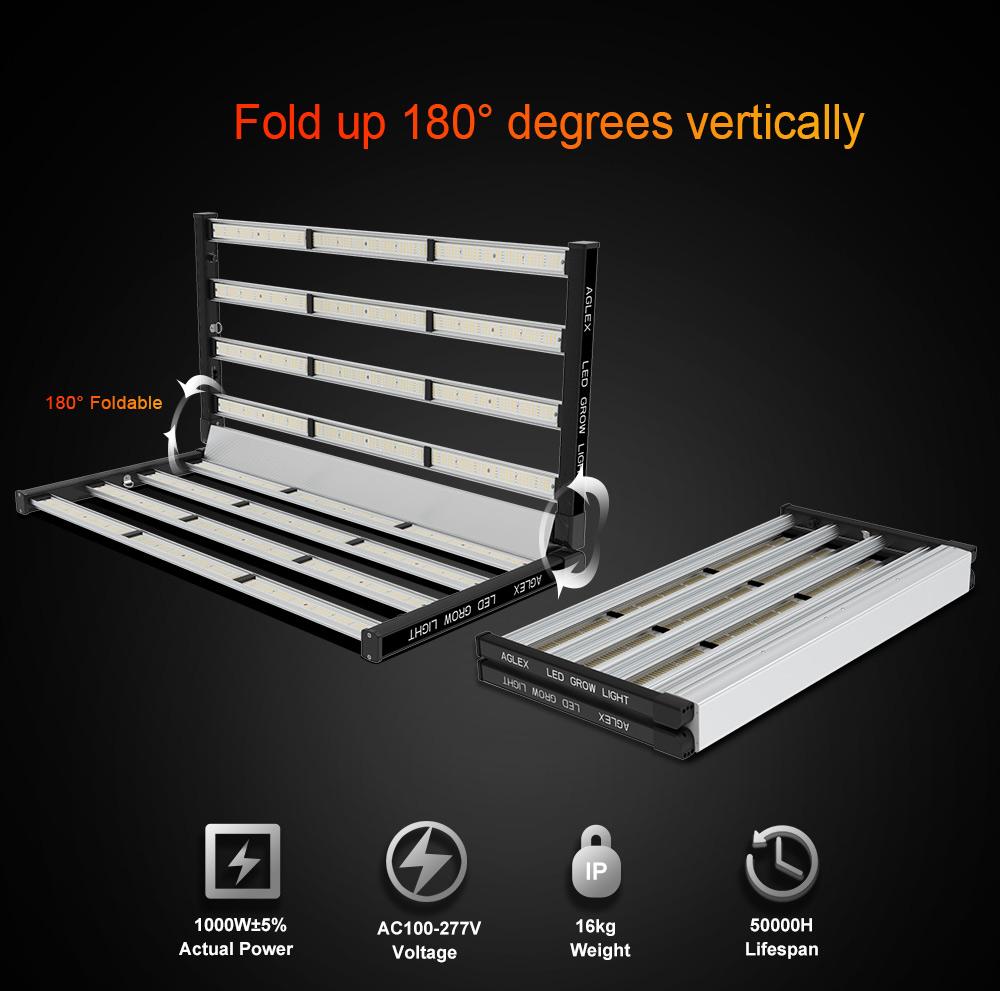 CE-certifiering Hydroponics Full Spectrum 1000W Grow Lights