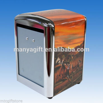 Whitetail Deer Nib Metal Napkin Dispenser Holder For Living Room Furniture