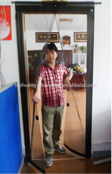 Adjustable door screen/DIY Magnetic door screen / Fiberglass Instant door Screens curtain