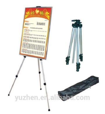 White color Indoor display Aluminum Tripod Easel