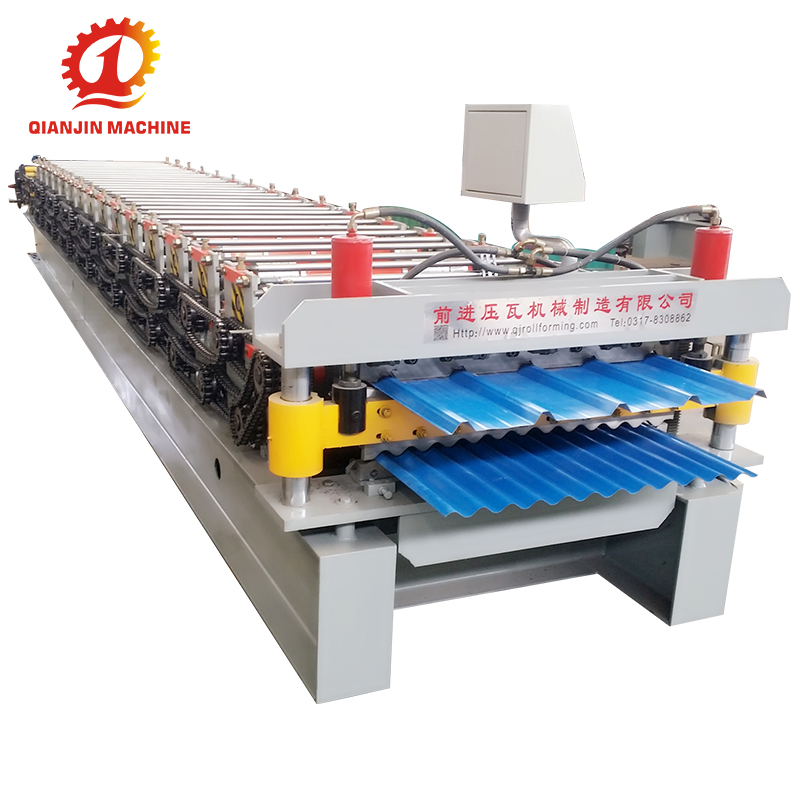 Top quality double layer roofing sheet roll forming machine