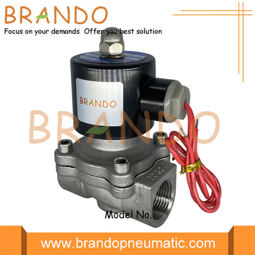 2S serisi 3/4 &quot;Elektrikli Paslanmaz Çelik Solenoid Valf