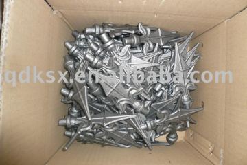 Wrought iron spearhead
