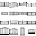 Alta segurança e belos modelos de portões de ferro forjado