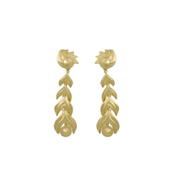 Glamour Gold Drop Earrings 1203-A